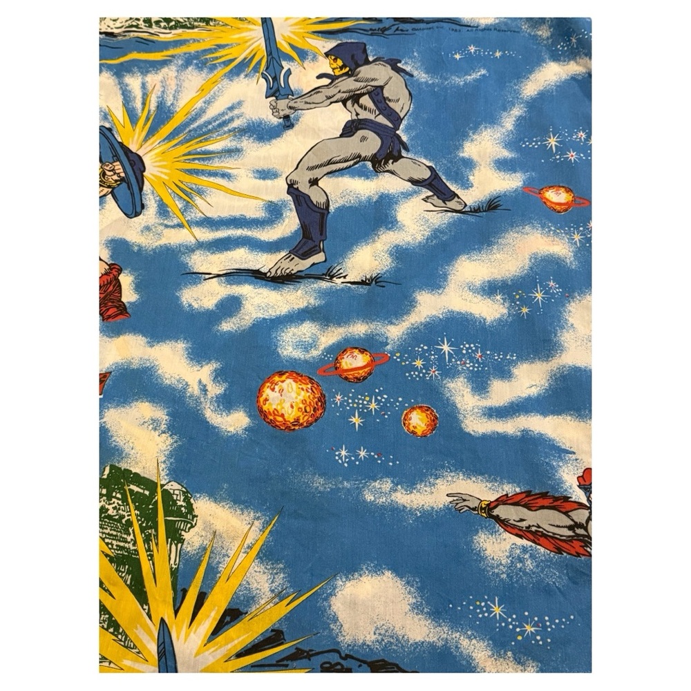 •1983 He-Man Masters Of The Universe Twin Flat and Fitted Sheet•